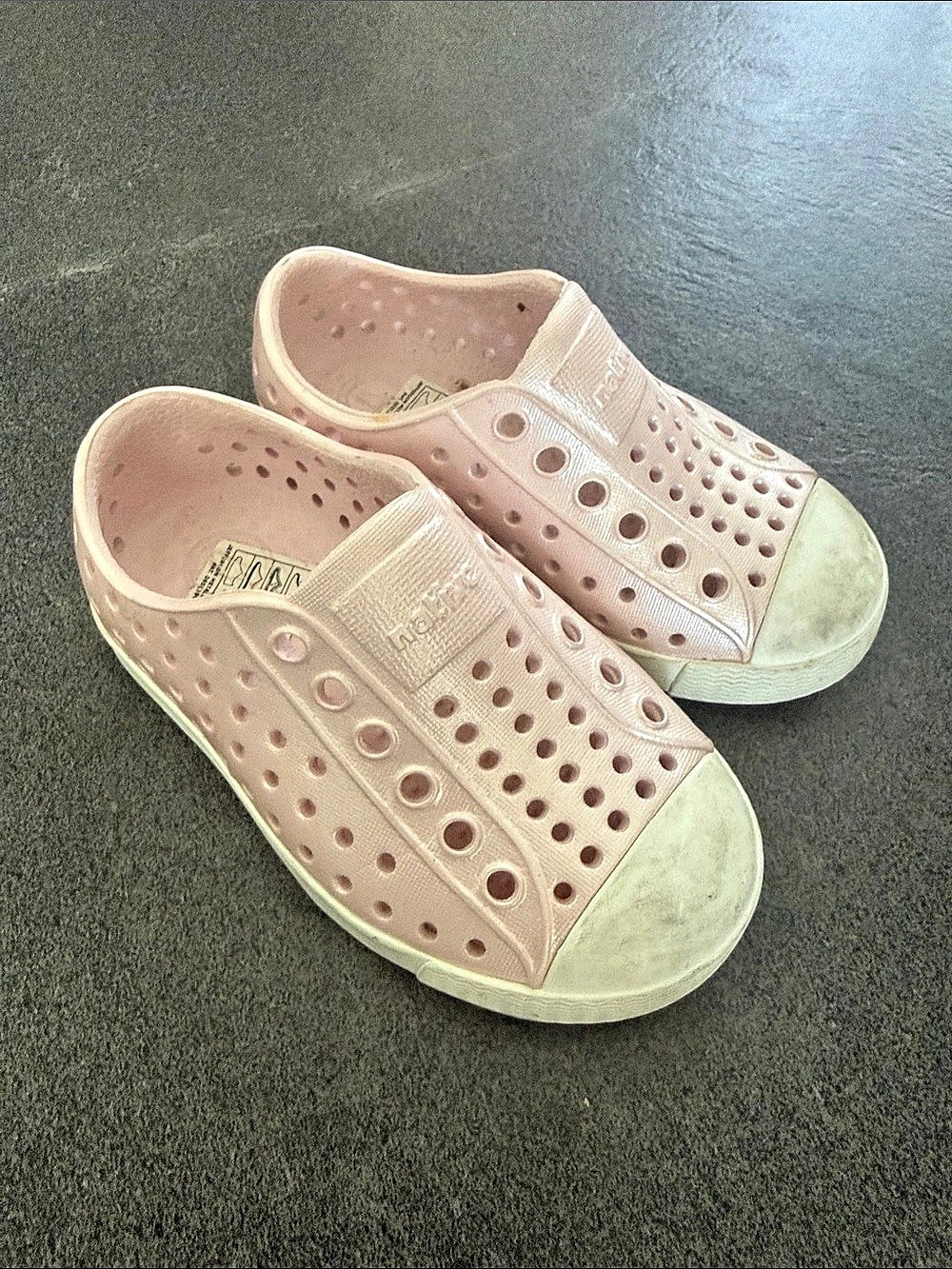 Native Jefferson Pink Slip-On Sneakers